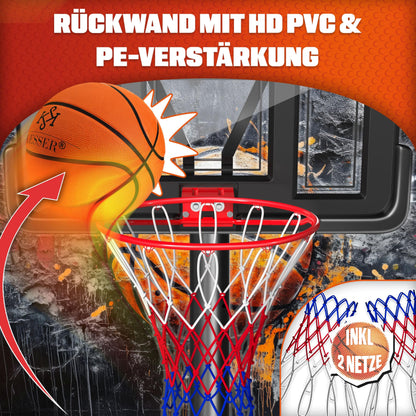 KESSER® Outdoor Basketballanlage – Höhenverstellbar, mit Rollen