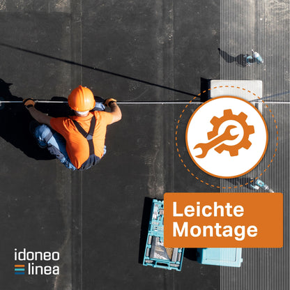 Idoneo Linea Alu Erdungsdraht 8mm Blitzschutz PV - 70m