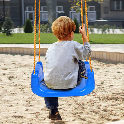 KINSPORY Kinderschaukel 3-in-1 Babyschaukel mitwachsend Dunkelblau