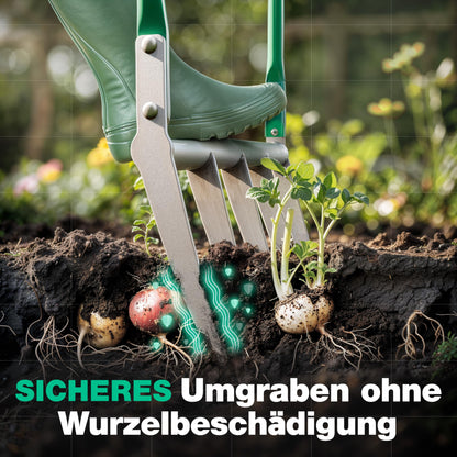 Smabix® Broadfork Grabegabel – 5 Zinken, robust & rückenschonend
