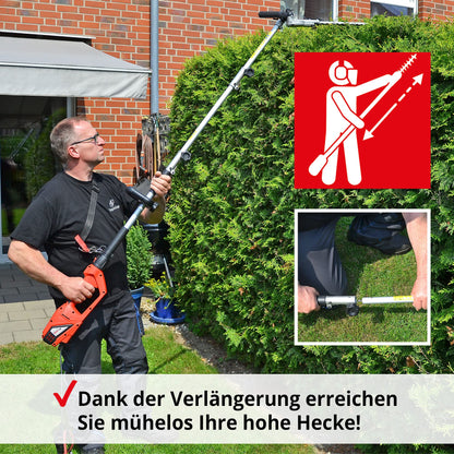 Hecht Profi Elektro Teleskop-Heckenschere 900W - elektrisch