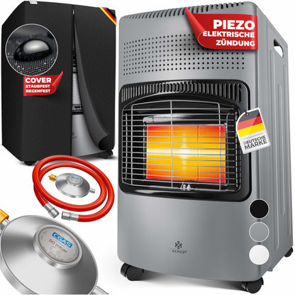 KESSER 4200 Watt Keramik Infrarot Piezo Gasheizer – Grau