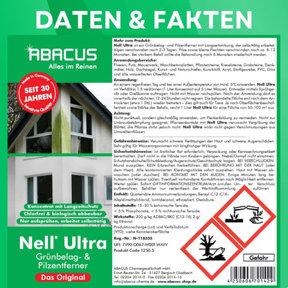 ABACUS Nell Ultra Grün- & Algenentferner Konzentrat - 2.5 Liter