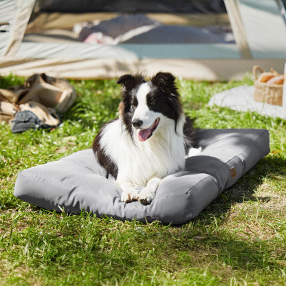 Bedsure Hundekissen waschbar, Hundebett L 91x68 cm, Grau