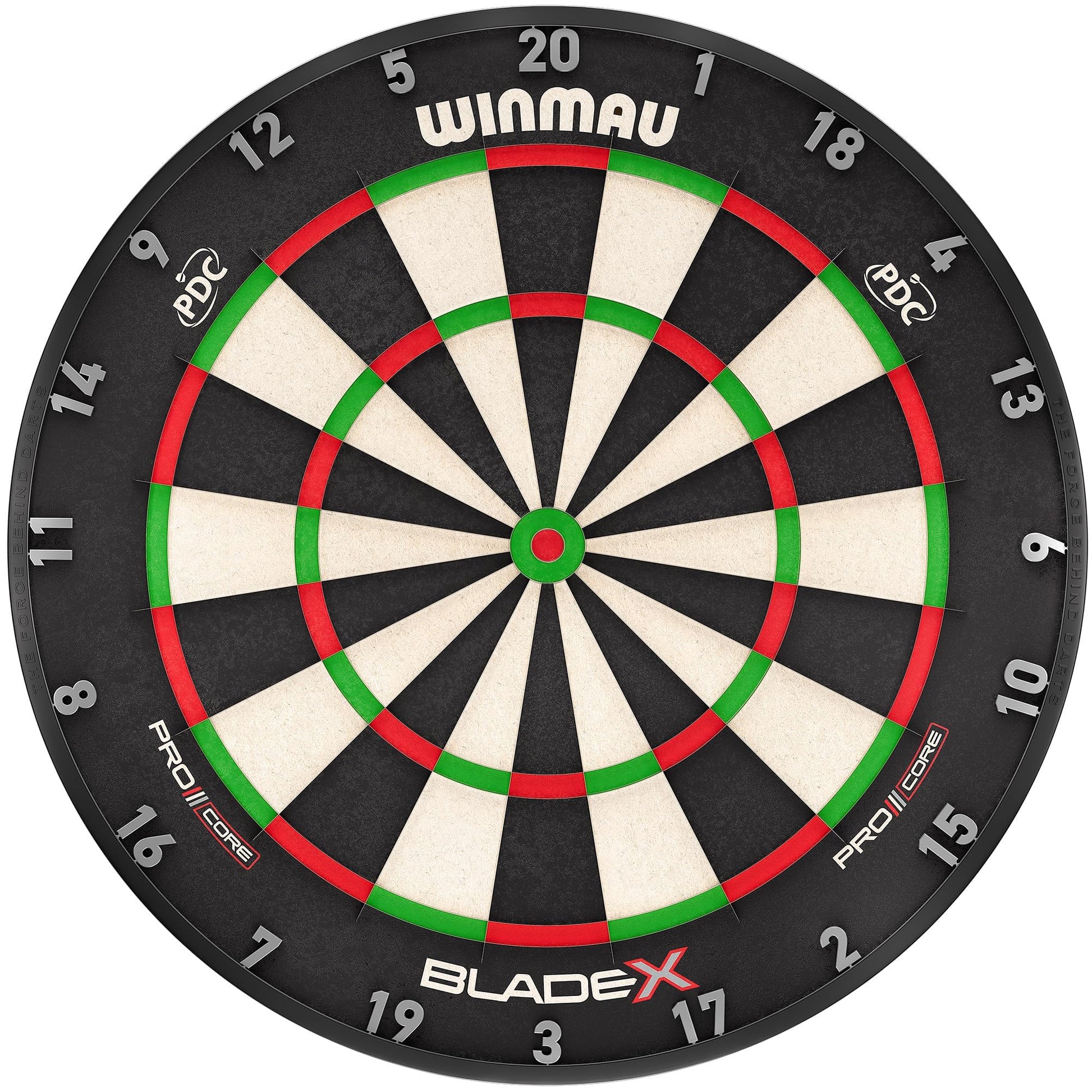 WINMAU Blade X Dartscheibe – Profi Steeldartboard für PDC-Turniere