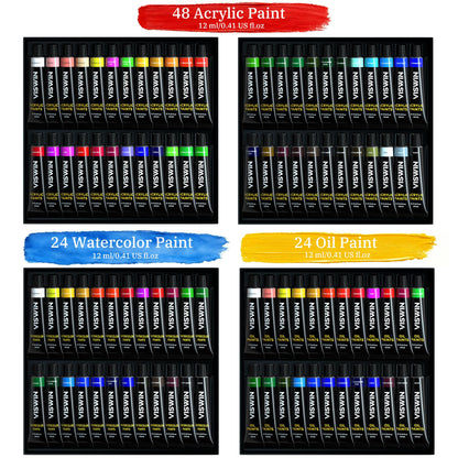 VISWIN Super-Deluxe Malset – 96 Farben & Staffelei-Set