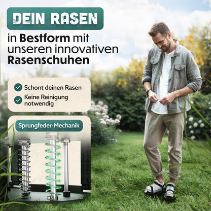 RASENKÖNIG Nagelschuhe Pro – Rasenlüfter Schuhe zur Rasenbelüftung