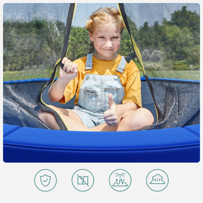 SONGMICS Trampolin Schutzkissen STP12FT, 366 cm, UV-beständig, Blau