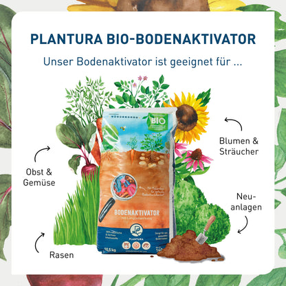 Plantura Bio-Bodenaktivator mit Mykorrhiza-Pilzen, 10,5 kg für 140 m²