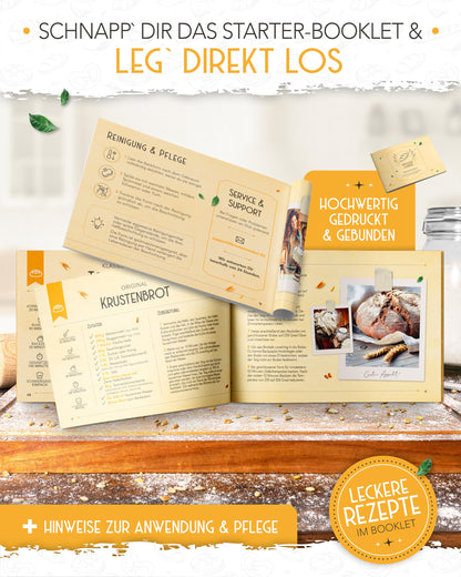 KRUSTENZAUBER Gusseisen Topf für Brotback-Set mit Deckel XXL