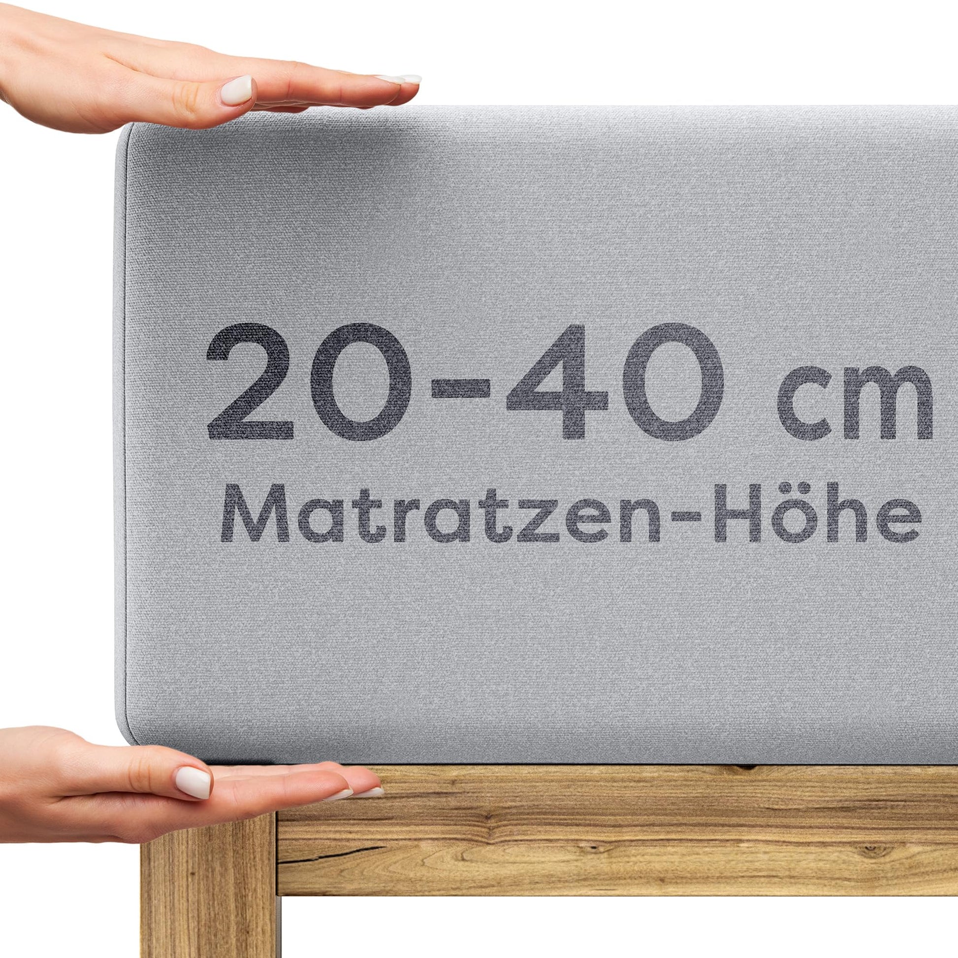 Wolkenfeld Spannbettlaken Frida 200x220–220x240 cm Jersey hellgrau – Baumwoll-Jersey mit Rundumgummizug