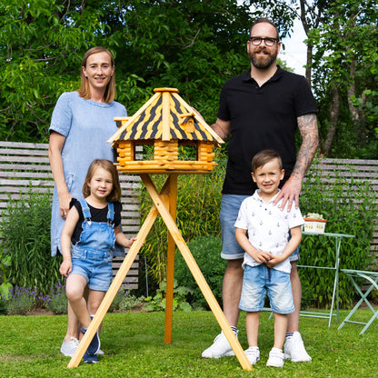 Deko-Shop-Hannusch V13 Luxus Vogelhaus mit Ständer Solar Anthrazit