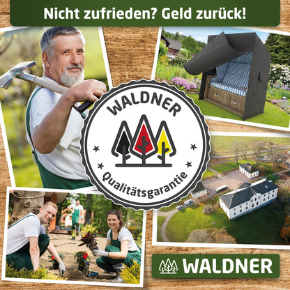 WALDNER Strandkorb Schutzhülle Oxford 600D - 135x105x175 cm Anthrazit