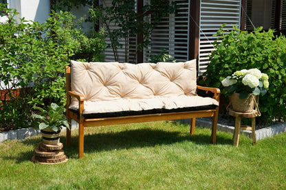 4L Outdoor Textil Gartenbankauflage Sitzkissen 180x50x50 cm – Beige