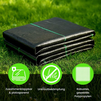 Green Thumbz Unkrautvlies 2 x 50 m, 100 g/m², wasserdurchlässig
