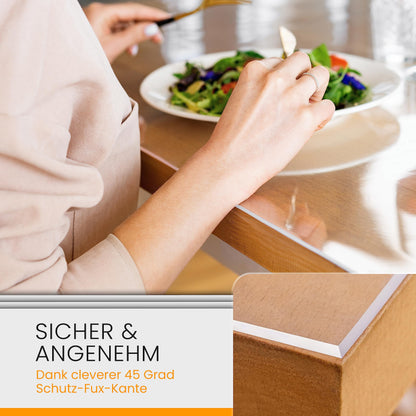 SCHUTZ-FUX Tischfolie 2mm transparent - Tischschutz 100x200 cm