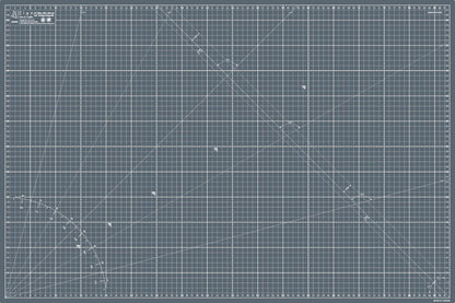 Elan Schneidematte A1 selbstheilend, 60 x 90 cm, 5-lagig, grau