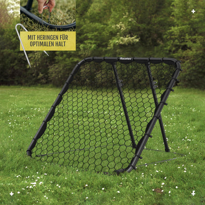 Racetex Rebounder Fussball XXL 125 x 125 cm, stufenlos verstellbar
