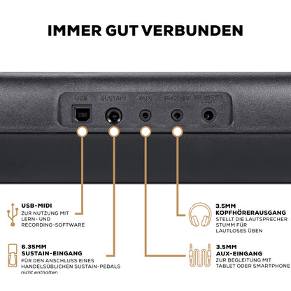 Alesis Melody 61 Digital Keyboard Piano für Einsteiger 61 Tasten