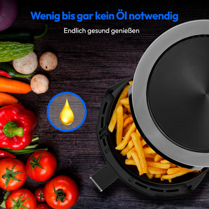 MEDION P40 L Heissluftfritteuse MD13030 4,7 Liter 1500 Watt schwarz