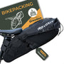 Rovativ Bikepacking Satteltasche ST1, 10 Liter, wasserdicht, TPU, mit Klettbändern für Gravelbike und MTB