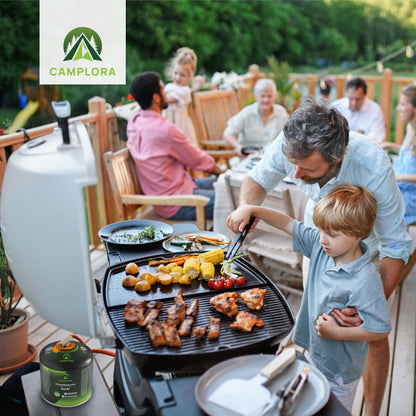 CAMPLORA Gaskartuschen Schraubventil EN417 - 12x 500g Propan/Butan