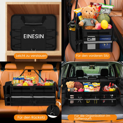 Einesin Kofferraum Organizer 88L mit 22L Kühltasche