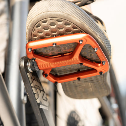 Funn Python Flache Plattformpedale MTB/BMX 9/16" CrMo – Grau