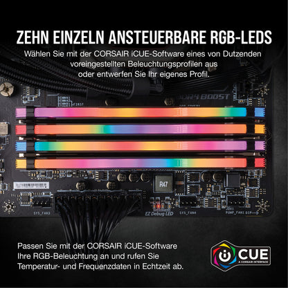 Corsair Vengeance RGB PRO DDR4 32GB 3600MHz Speicherkit - Schwarz