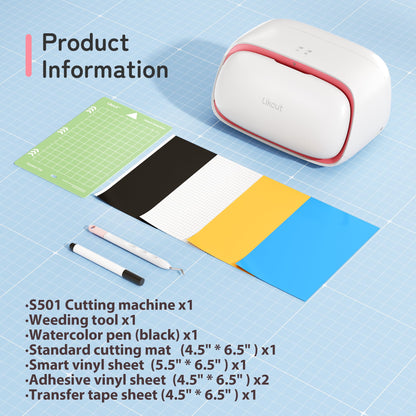 Likcut S501 Mini Schneideplotter für Vinyl & Textil - Rosa