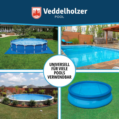 Veddelholzer XXL Poolkissen rund Ø 2 m Set mit Befestigungsseil