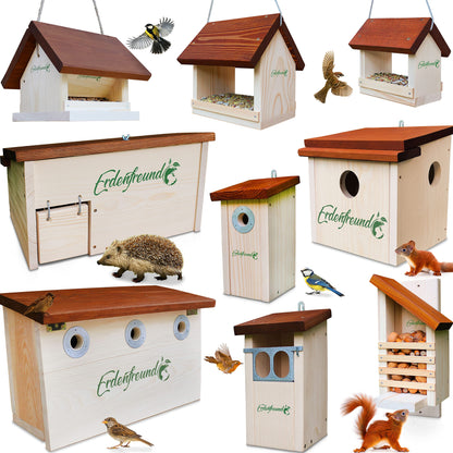 ERDENFREUND® Eichhörnchen Kobel – artgerecht mit 3 Fluchtlöchern