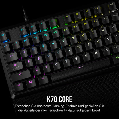 Corsair K70 CORE RGB Mechanische Gaming-Tastatur - QWERTZ DE Schwarz