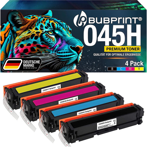 Bubprint Canon 045H Kompatibel Toner 4er Set