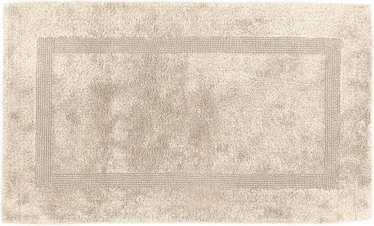 Erwin Müller Heraklion Badematte Natur Baumwolle 80x150 cm, rechteckig, naturfarben zur Feuchtigkeitsabsorption und Rutschsicherheit im Bad.