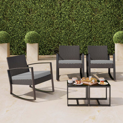 Bealife Lounge Set Gartenmöbel – 2 Personen Balkon Outdoor