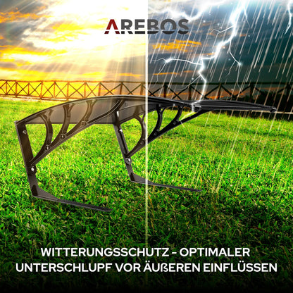 Arebos Mähroboter Garage – Carport Schwarz 102x79x46 cm