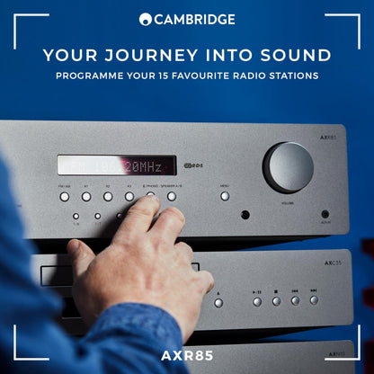 Cambridge Audio AXR85 85W Stereoreceiver - Lunar Grey
