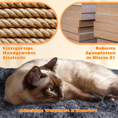 Yaheetech Kratzbaum gross XL 158cm Katzenkratzbaum - Dunkelgrau