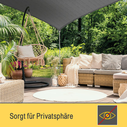 Sol Royal Shade Sails HS9 Sonnensegel - dreieckig 8m Anthrazit