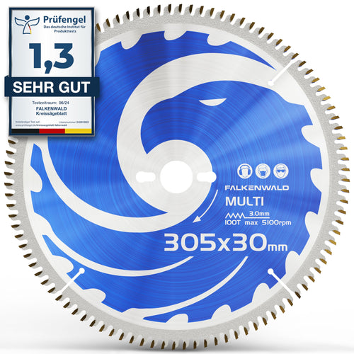 FALKENWALD Kreissägeblatt 305x30 mm Hartmetall für Metall & Holz