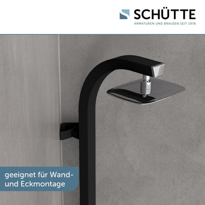 Schütte MADAGASKAR Duschsystem - Schwarz mit Ablage 60060
