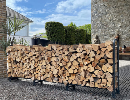 QUICK STAR Metall Kaminholzregal Anthrazit 272x25x95 cm