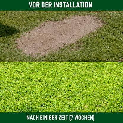 Nordic Lawn Hybridrasen 80 x 80 cm – Rasengitter für Mähroboter