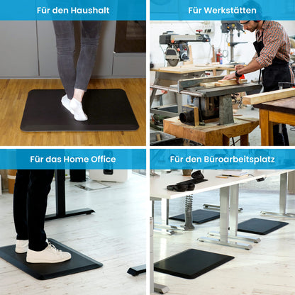 Ergotopia Anti-Ermüdungsmatte ergonomische Stehmatte - Schwarz