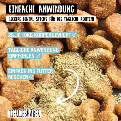TIERLIEBHABER Zahnfee Pulver – Zahnpflege für Hunde, 200 g