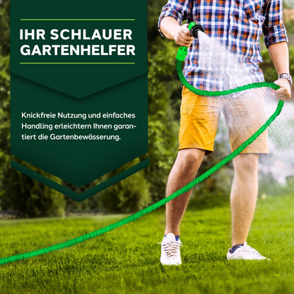 TRESKO flexiSchlauch flexibler Gartenschlauch dehnbar 60 m