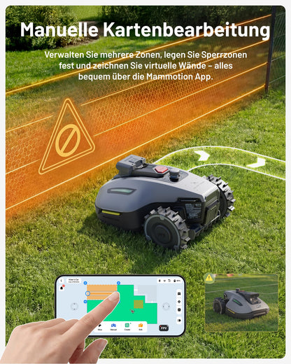 Mammotion YUKA mini 2 500 Mähroboter ohne Begrenzungskabel, 500 m²