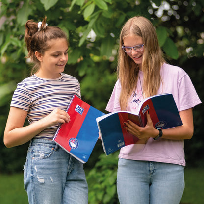 Oxford Collegeblock Duo A4 kariert und liniert, 80 Blatt, 10 Stück