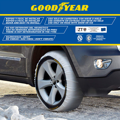 Goodyear Ultra GRIP Textil Schneeketten - Grösse XL 2er Set Weiss
